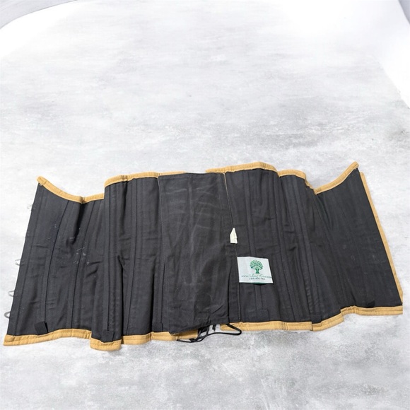 Tan Corset Bustier, Waist Trainer, High Shape-ware, Under-Bust, Boned, Cotton 26 - Picture 7 of 11